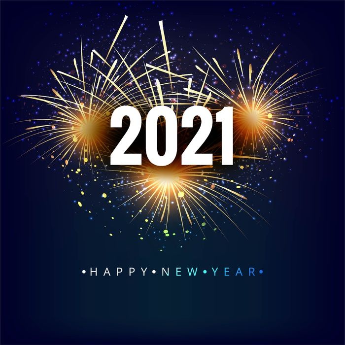 以烟花为背景的2021年eps,ai矢量模版下载