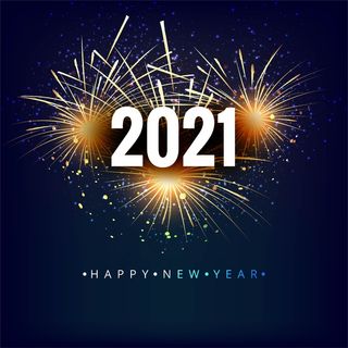 以烟花为背景的2021年