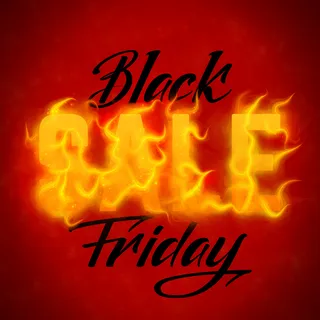 矢量黑色星期五出售橙色火焰火焰背景文本