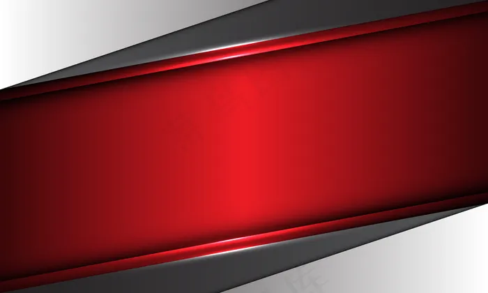 抽象的红色金属横幅banner灰色设计现代未来派背景。eps,ai矢量模版下载