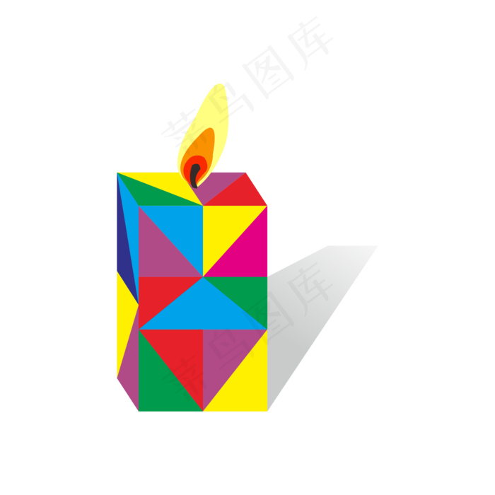 教师节卡通蜡烛元素可商用元素