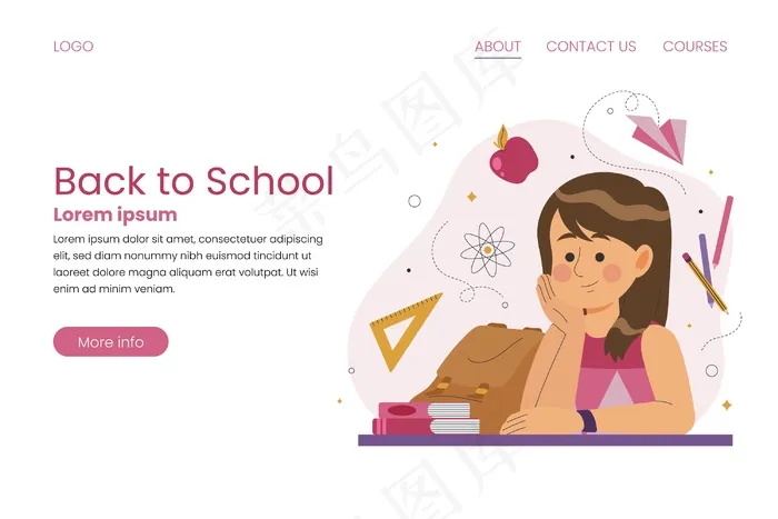 返回学校登录页eps,ai矢量模版下载