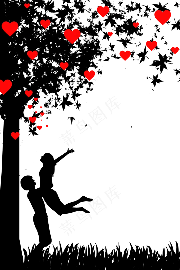七夕情人节浪漫边框设计(1000X1499(DPI:300))psd模版下载