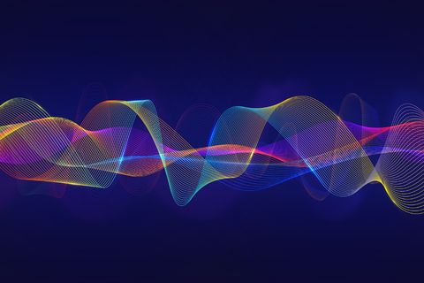 彩色均衡波背景