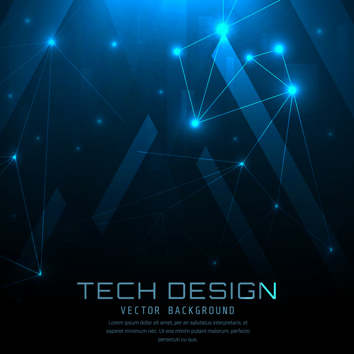 蓝色技术背景设计