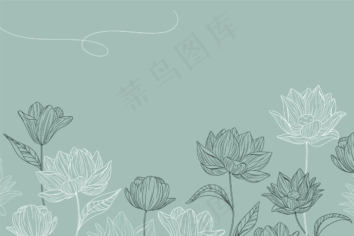 简单的花卉背景