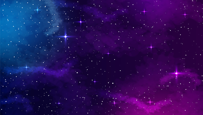 具有抽象形状和星星的空间背景。eps,ai矢量模版下载