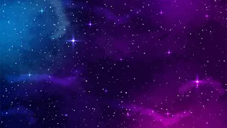 具有抽象形状和星星的空间背景。