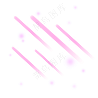粉红色半透明可爱光束