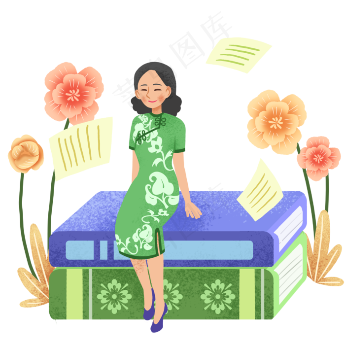 教师节穿旗袍老师