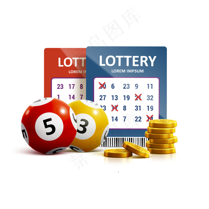 彩票图标现实对象EPS10