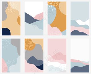 模板故事的抽象背景集合