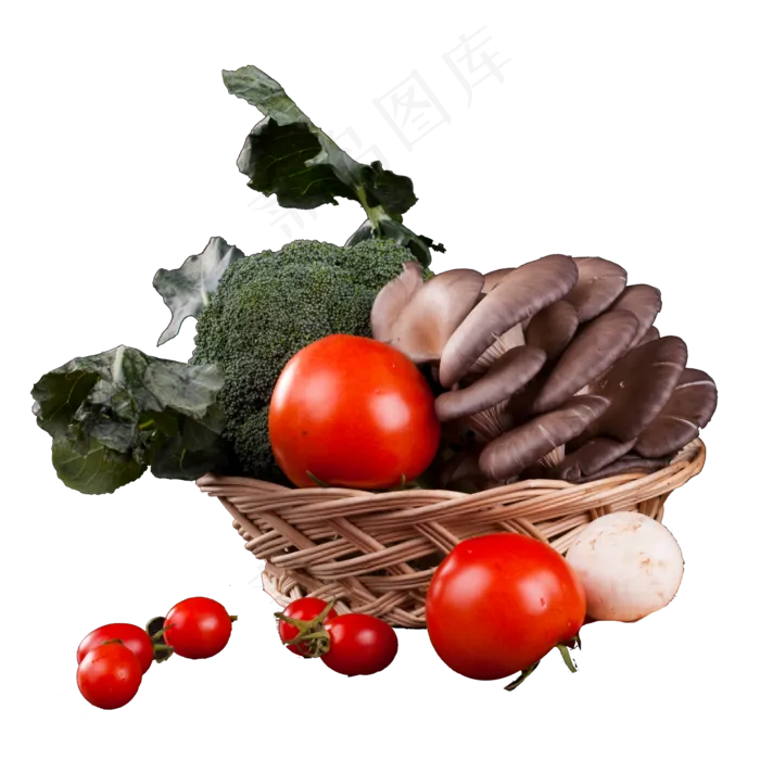 新鲜的蔬菜免抠图(2000X2000(DPI:300))psd模版下载