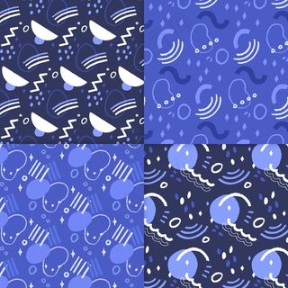 抽象手绘图案集