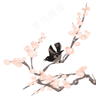 梅花与鸟