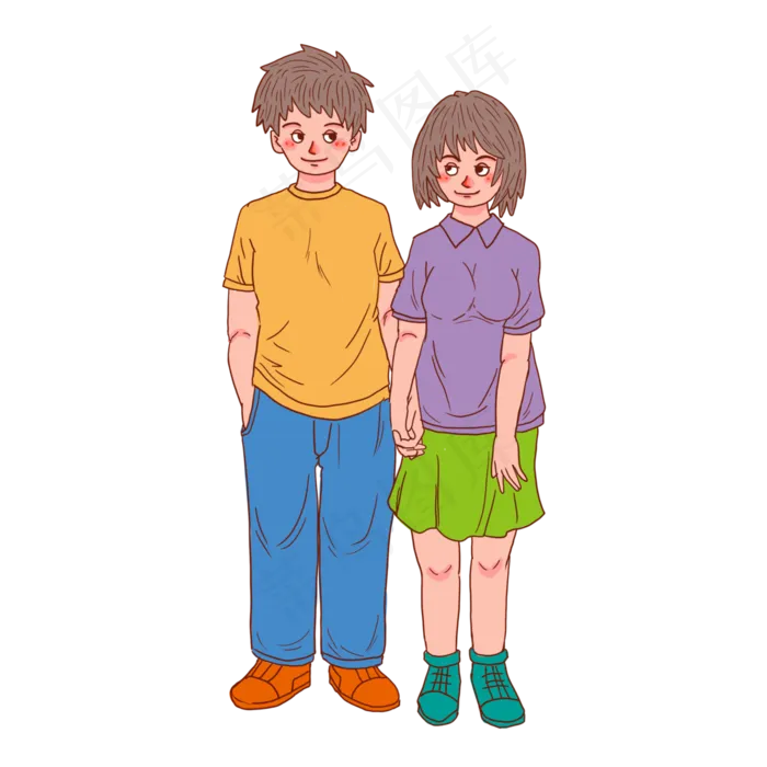 七夕情人节情侣谈恋爱(3000X3000(DPI:300))psd模版下载