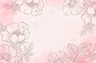粉彩手绘元素背景