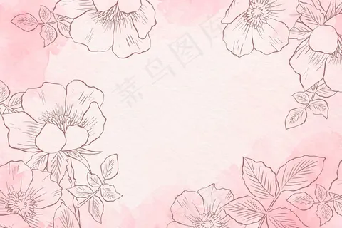 粉彩手绘元素背景 粉彩手绘元素背景