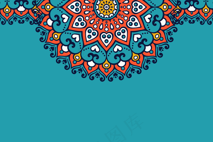 装饰优美的背景几何圆元素