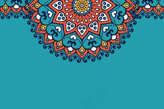 装饰优美的背景几何圆元素