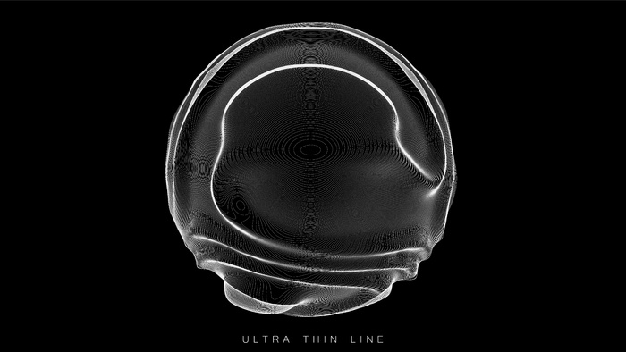 暗背景下的超薄线流体几何