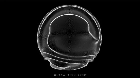 暗背景下的超薄线流体几何