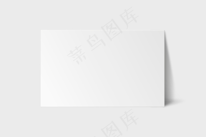 白色色调的空白名片模型样机eps,ai矢量模版下载