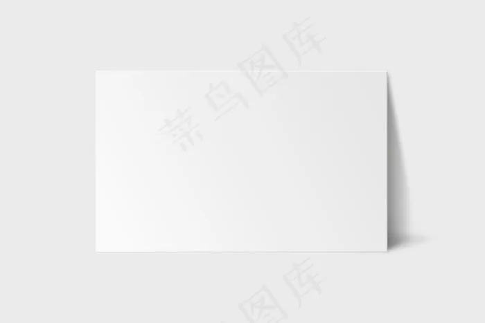 白色色调的空白名片模型样机eps,ai矢量模版下载