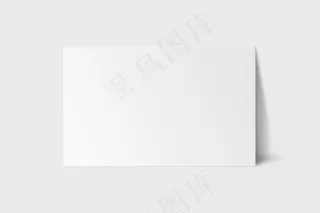 白色色调的空白名片模型样机
