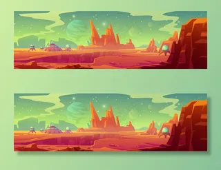 火星表面与群体基地景观