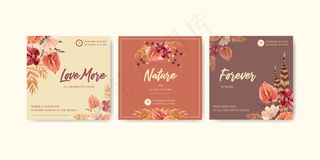 广告营销中的秋花概念设计