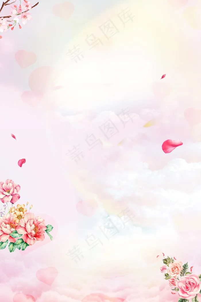 七夕小清新psd分层banner(3545*5315px 	      )psd模版下载