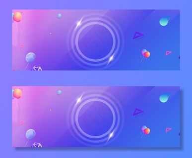 2017蓝紫渐变双11主图