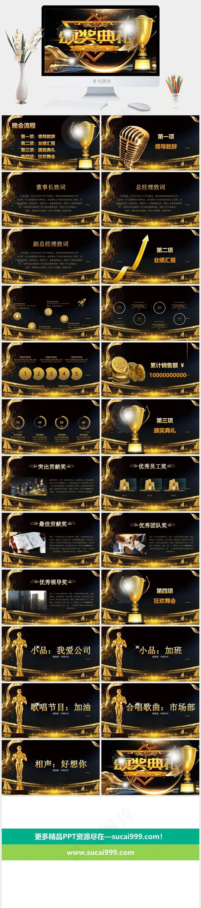 典礼
业绩汇报
领导致辞
灰色豪华营销PPT模板