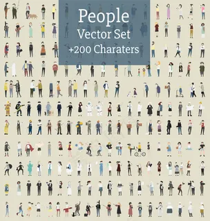 图解人物向量集
