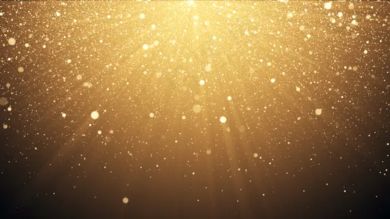 金色闪光背景与闪耀光芒五彩纸屑效果3d插图 金色闪光背景与闪耀光芒五彩纸屑效果3d插图