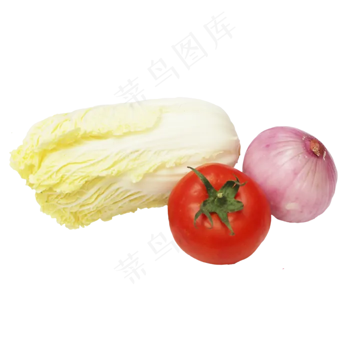 西红柿洋葱娃娃菜蔬菜组合(2333*2333px 300 dpi )