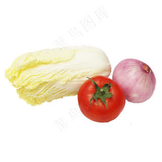 西红柿洋葱娃娃菜蔬菜组合