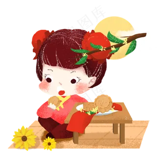 中秋八月十五吃月饼