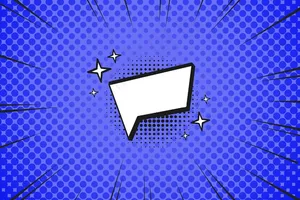 平面设计漫画风格的讲话泡沫壁纸