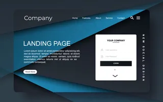 带有抽象设计的登录页