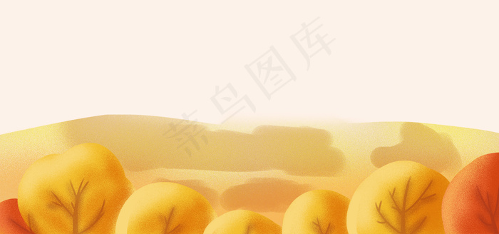 秋天简约清新banner(1920*900px 	       )psd模版下载