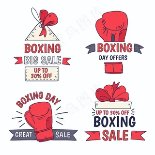 手绘节礼日销售徽章系列