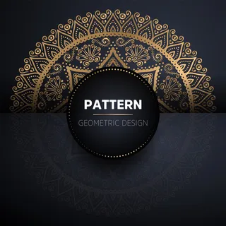 曼陀罗无缝图案。复古装饰元素图案