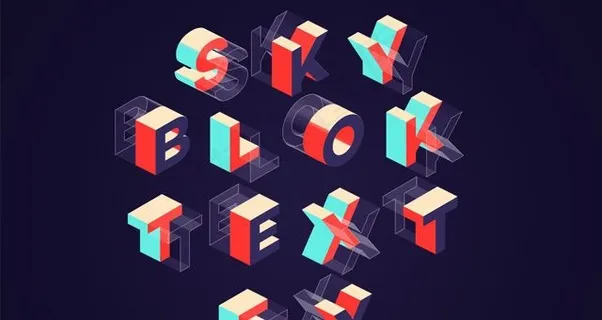 3D立体字特效随意替换文字