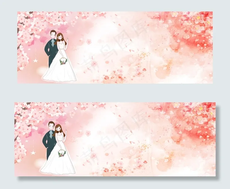 浪漫情侣banner(1900*700px 	       )psd模版下载