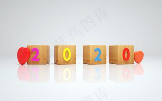 c4d鼠年文字2020