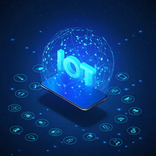 物联网概念。物联网。