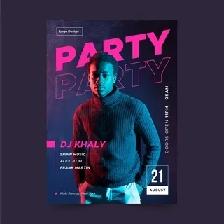 音乐节海报模板