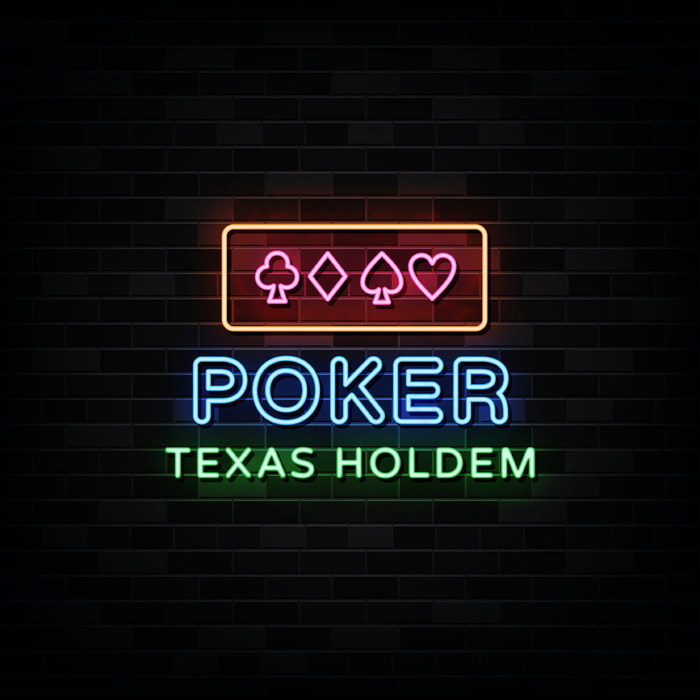 乐透夜霓虹灯标志。